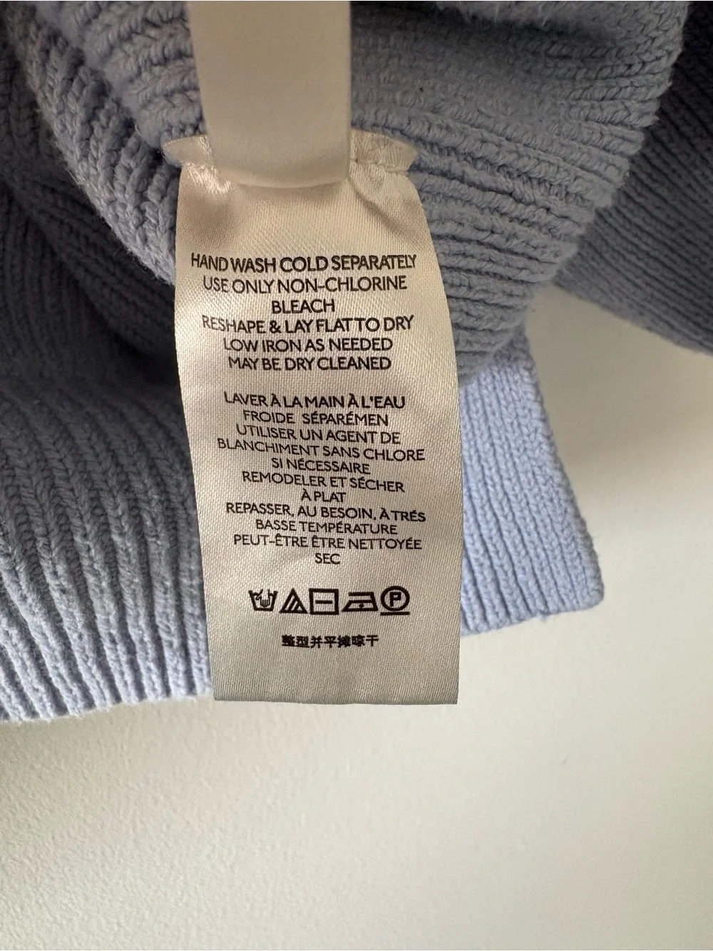 Free People Easy Street Tunic Sweater Light Blue Ribbed Mockneck Small